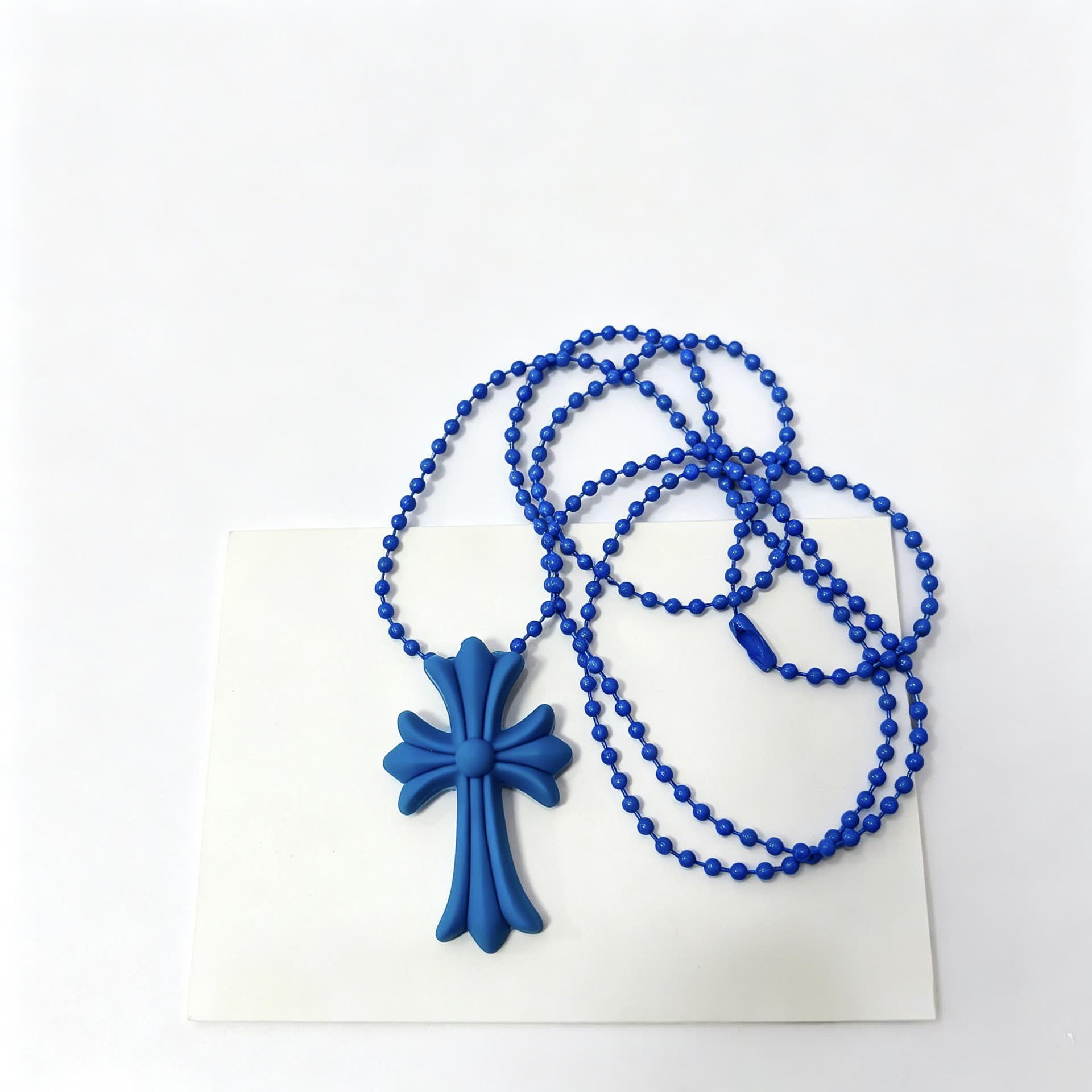 Chrome Hearts Colorful Cross and Heart Shaped Necklaces